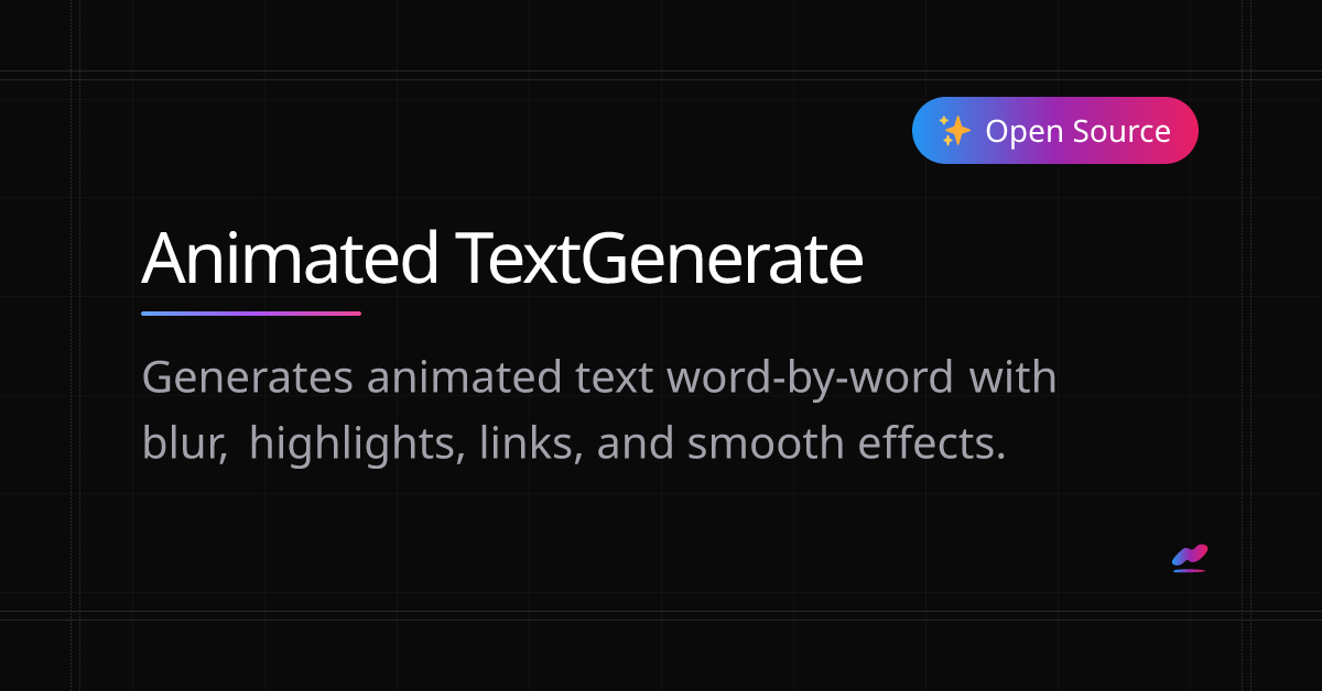 Animated TextGenerate